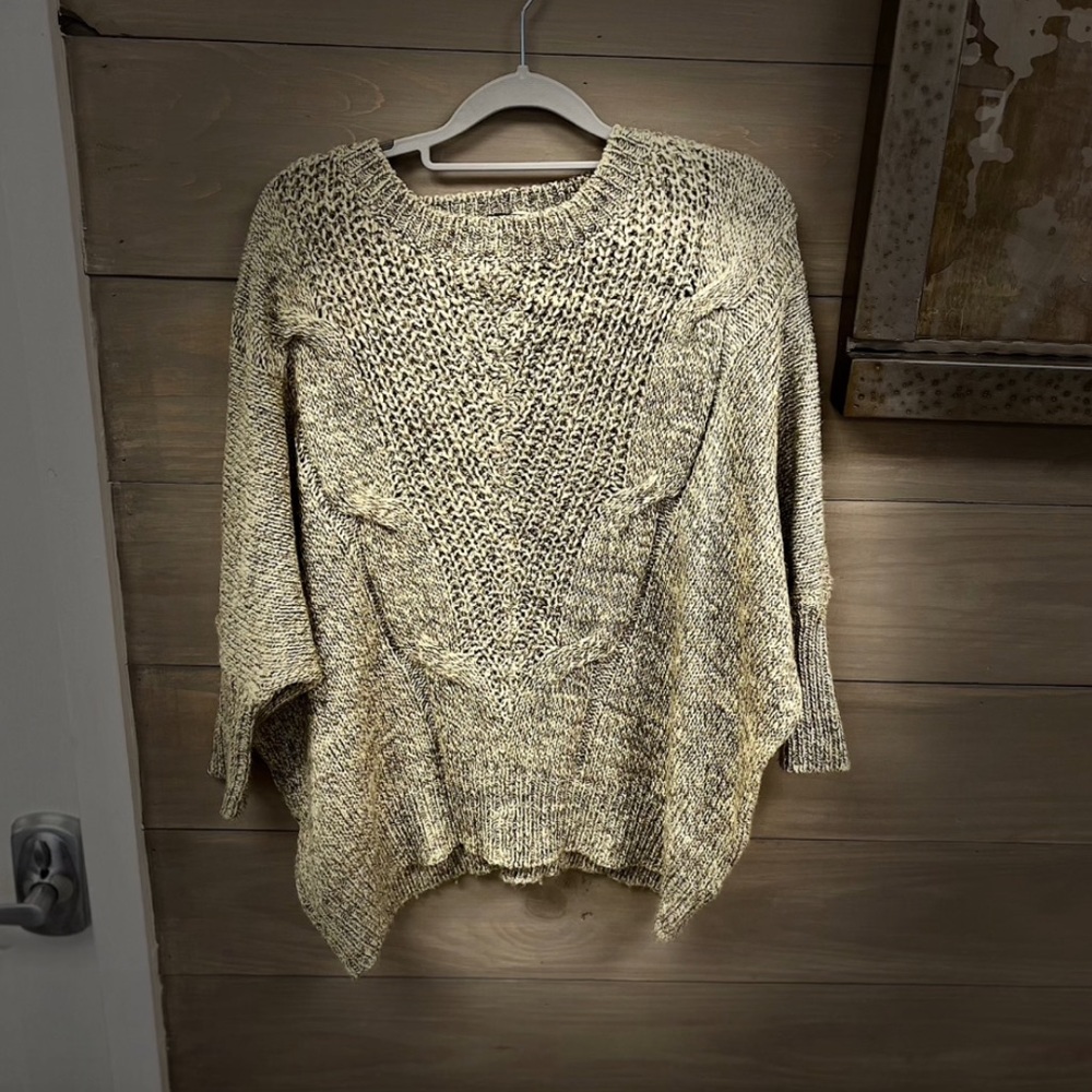 light green sweater
